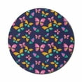 thumbnail image 1 of Nature Mouse Pad for Computers, Spring Theme Colorful Flying Butterflies Seasonal Art Repetition Print, Round Non-Slip Thick Rubber Modern Mousepad, 8" Round, Indigo and Multicolor, by Ambesonne, 1 of 2