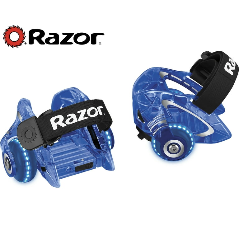 Razor Jetts DLX Heel Wheels - Blue, Wheeled Skate Shoes with Sparks for  Kids Ages 9+, Unisex