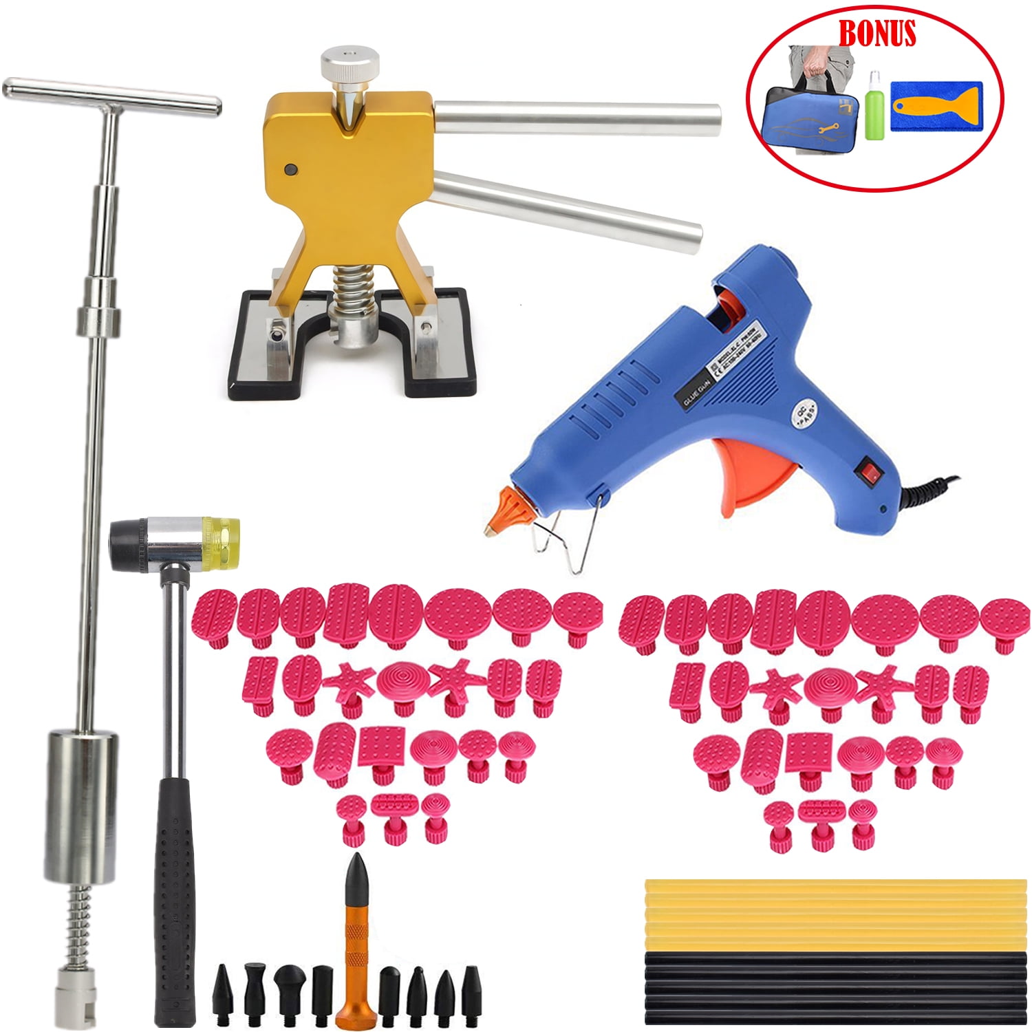 PDR Paintless Dent Repair Tools Dent Puller Kits Pops a Car Dent