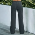 thumbnail image 5 of Difdany Flare Dress Pants Mid Waist Dress Flare Straight Leg Corduroy Pants Workout Jeans Trendy Gray XL, 5 of 6