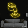 thumbnail image 3 of Craftnamesign Face Line Art Neon Sign, Abstract Art Decor,Bedroom Wall Art, 3 of 4