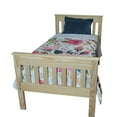 thumbnail image 2 of Versaloft Harmony Heavy Duty Full Amish Wood Bed in Canary Yellow Paint - Solid Pine Bed with Headboard and Footboard Made in the USA, 2 of 4