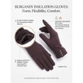 thumbnail image 4 of Spencer Women's Touchscreen Gloves, Winter Warm Thermal Soft Lined Thick Texting Gloves Windproof Driving Gloves for Ladies "Coffee", 4 of 5
