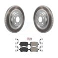thumbnail image 1 of Transit Auto Rear Coated Disc Brake Rotors and Semi-Metallic Pads Kit for Car Audi Q5 S4 A4 Quattro S5 SQ5 A5 KGA-104023, 1 of 2
