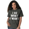 thumbnail image 4 of Do Whatever I Want Rude Attitude Plus Size Crewneck Graphic Tee Shirt Brisco Brands 4X, 4 of 5