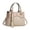 Khaki, variant on CZSCPDAW Women's Retro PU Leather Mini Tote Handbag with Comfortable Handles and Spacious Interior for Work Shopping and Travel