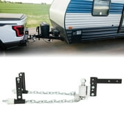 Kojem Weight Distribution Hitch Universal No-Sway 4" Drop/Rise 2-5/16 Ball 3" 4" 5" 6" Trailer Frame Bracket with Sway Control