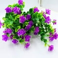 thumbnail image 6 of Sinhoon 6Pcs Artificial Flowers Fake Outdoor UV Resistant Plants Faux Plastic Outside Hanging Planter Home Garden Decor Flower, 6 of 7
