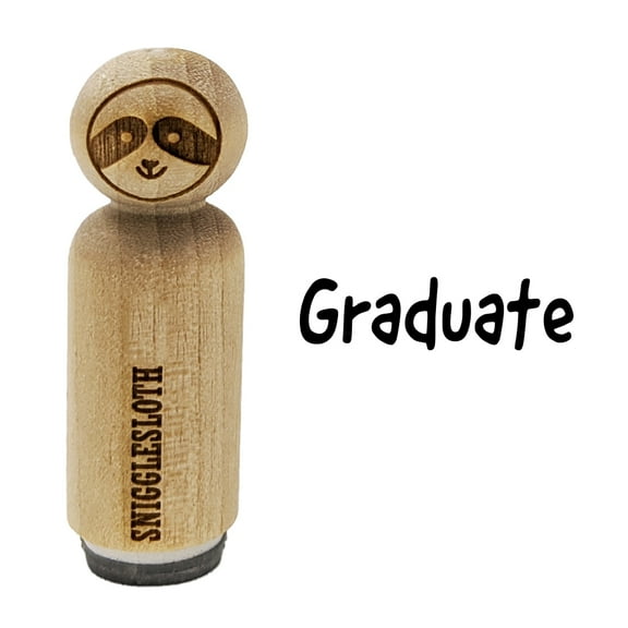 Graduate Fun Text Rubber Stamp for Scrapbooking Crafting Stamping - Mini 1/2 Inch