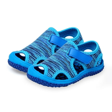 

YeccYuly Boys Girls Water Shoes Quick Dry Closed-Toe Aquatic Sport Sandals Toddler/Little Kid 1 Pair Shoes Soft Sole Non-slip Kids Children Camouflage Beach Sandals for Beach
