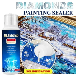 Diamond Painting Sealer 2 Pack, 5D Diamond Painting Glue Sealer Diamond Art  Sealer Spray high Gloss Clear Finish Fast Drying Hold Glitter for Diamond