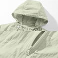 thumbnail image 5 of Leidass Mens Windbreaker Jackets with Hood Waterproof Zipper Long Sleeve Packable Lightweight Sun Protection Full Zip HoodieLightweight Windbreaker Jacket Light Blue L, 5 of 5