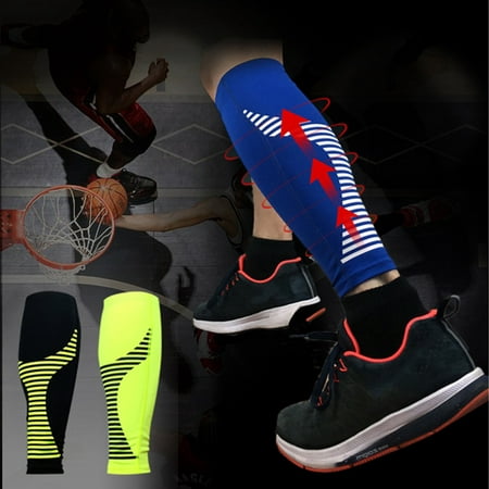 Unisex Basketball Football Running Sport Sock Knee Leggings Protective Gear High Elastic Warm Breathable Knee Socks Single Leg Sleeve Green