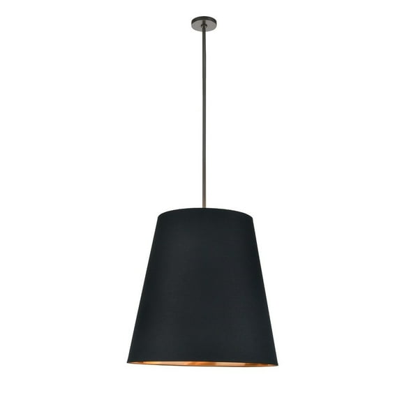 Alora Lighting Pd311025b Calor 3 Light 25" Wide Pendant - Urban Bronze / Black / Gold