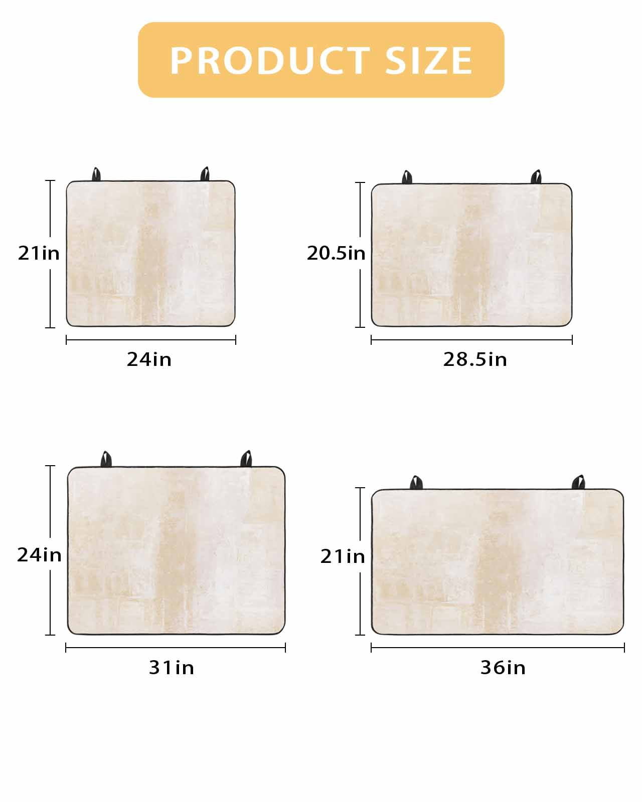 nqOlkjepod Large Induction Cooktop Protector Mat 24"x21", Beige Stove Top Covers for Electric Stove, Retro Oil Painting Modern Abstract Art Aesthetics Stove Burner Cover Mats, Glass Top Stove Cover
