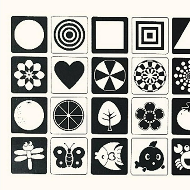 Montessori Bebé Tarjeta de Estimulación Visual Juguetes