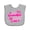 AC-Heather Grey, variant on Inktastic My Grandpa Loves Me with Hearts and Kiss Boys or Girls Baby Bib