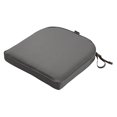 thumbnail image 1 of Montlake Fade Safe Charcoal Grey Contoured Outdoor Seat Cushion, 1 of 1