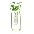 thumbnail image 2 of WLPZXP Glass Flower Vase Plants Container with Stand Gold Tall, 2 of 8