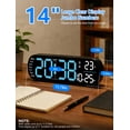 thumbnail image 5 of DAYBETTER 14" Digital Wall Clock, LED Large Display Alarm Clock for Bedroom with Night Light, Remote, 5 of 8