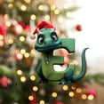 thumbnail image 6 of KCEHTA Christmas Dinosaur Ornaments, Dinosaur Christmas Tree Decorations, Dinosaur Ornaments for Christmas Tree, 26 Letter Cute Cartoon Dinosaur Acrylic Christmas Tree Holiday Ornament, 6 of 6