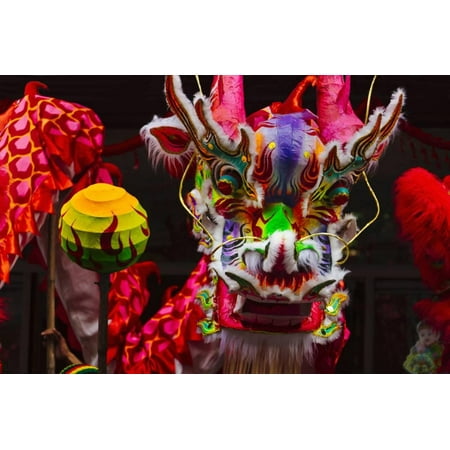 - Dragon Dance Celebrating Chinese New Year in China Town, Manila, Philippines Print Wall Art By Keren Su