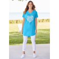 thumbnail image 6 of Woman Within Plus Size Marled V-Neck Tunic, 6 of 6