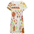 thumbnail image 3 of Lollipop Food Candy Dress Fashion Beach Short Sleeve Dresses Female Party Printed Sundress, 3 of 7