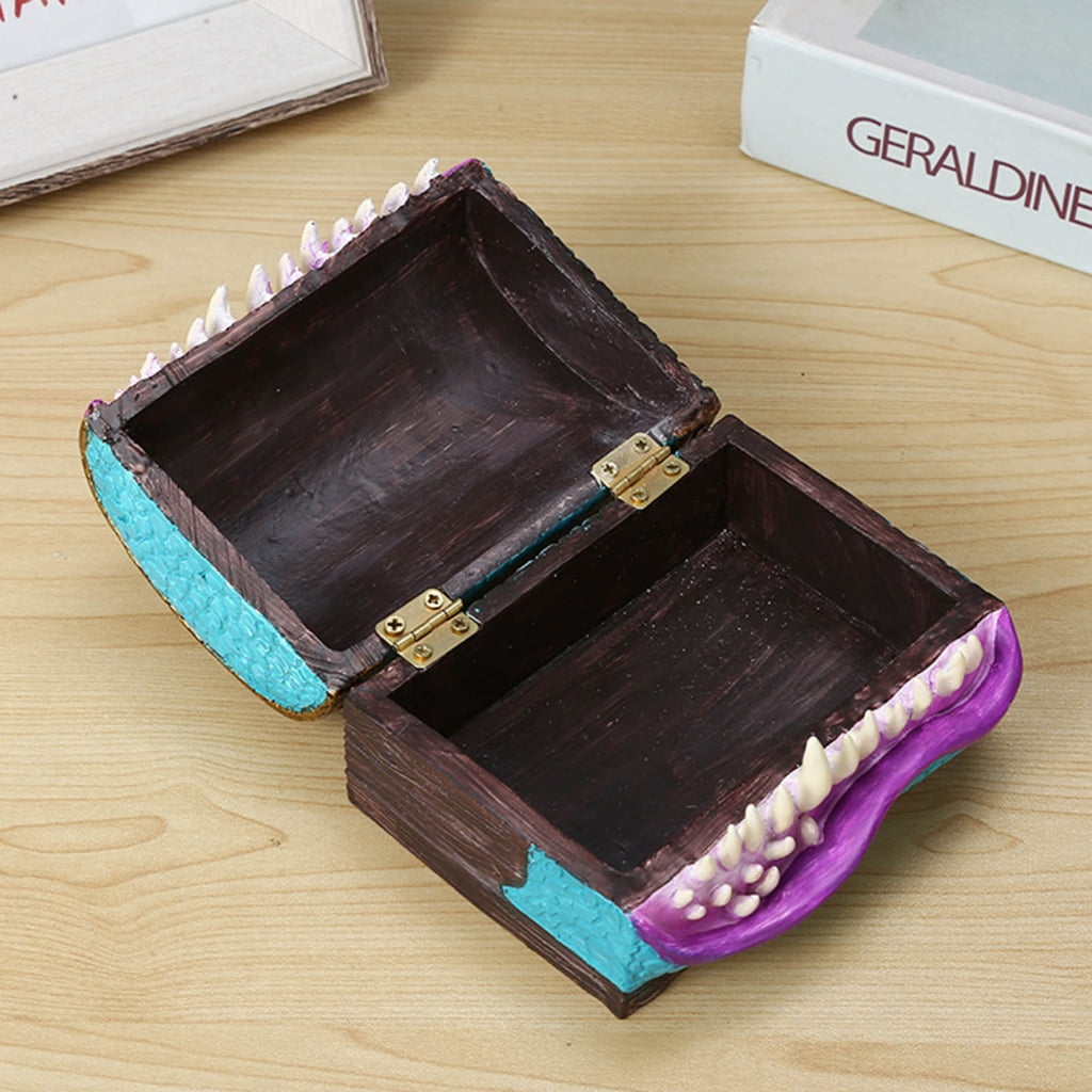 SIEYIO Mimic Chest DND RPG Dices Box for Polyhedral Dices Roleplaying Tabletop Gaming