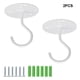 thumbnail image 5 of Toystoory 2 pack/lote Ahorre espacio en el jardín con estas jardineras colgantes duraderas para plantas de interior Plantas reales de interior Jardín y Patio Blanco, 5 of 6
