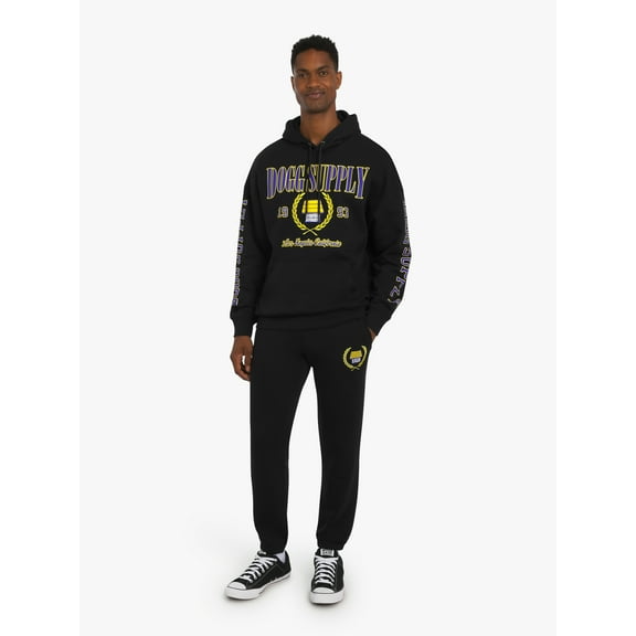 Dogg Supply by Snoop Dogg All-Gender Young Men's and Women's Collegiate Sweatshirt Hoodie, Sizes XS - 5XL