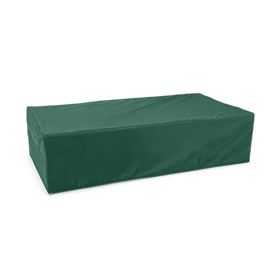 Covermates Classic Rectangular Fire Pit Cover – All-Weather, Water-Resistant Outdoor Fire Pit Cover with Mesh Vent, Elastic Hem & Buckle Straps – Heavy-Duty Vinyl, RECTANGULAR 32W x 24D x 18H, Green