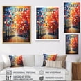thumbnail image 4 of Designart "Bicycle Dynamic Wheels Painting I" Abstract Floater Framed Canvas Art Print, 4 of 7