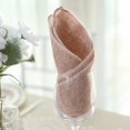 thumbnail image 5 of Balsa Circle 5 Square Dusty Rose 19x19" Faux Burlap Linen Dinner Napkins Party Events Catering Decorations Supplies, 5 of 8