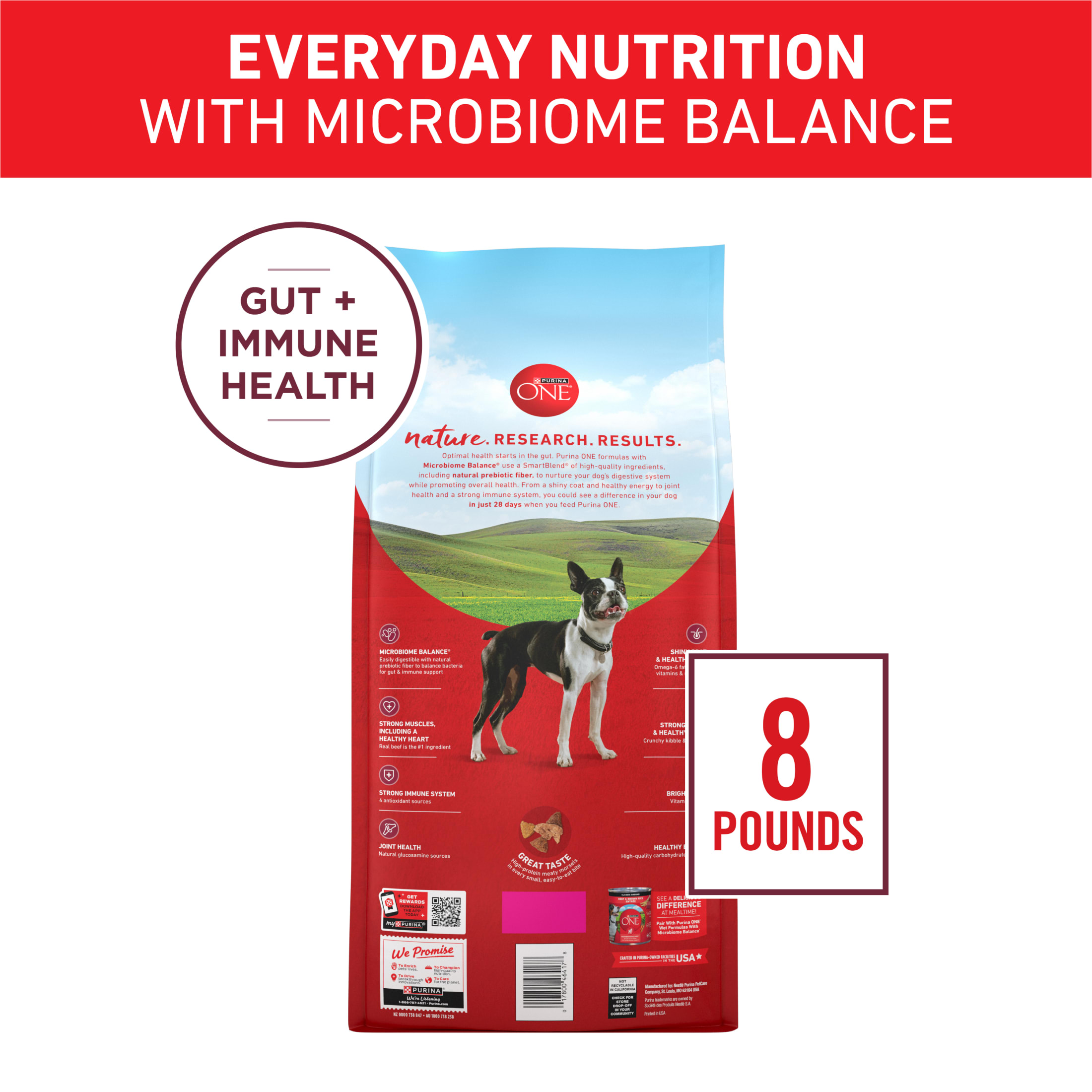 Purina ONE Small Bites Dog Food, Beef & Rice, 4 Pack photo 7