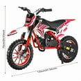 thumbnail image 6 of Seipouy 49cc Dirt Bike for Adults & Kids, 2-Stroke Mini Bike Gas Powered Off Road Trail Bikes with Speeds up to 20 MPH for Uphill and Off-Road Conditions for Youth Riders, Support 220LBS, 6 of 8