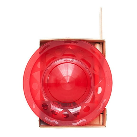 Henrys Juggling Plate Set - Spinning Plate with Hand Sticks (Red)