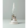 thumbnail image 3 of Lit Christmas Cone with North Pole Snowman Scene, 3 of 4