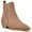 Light Natural, variant on Nine West Womens Danzy Leather Dressy Chelsea Boots