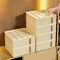 dajkiuy Drawer Organizer For Clothing Sock Underwear Drawer Organizer Bins Foldable Fabric Closet Organizers And Storage Dresser Drawer Dividers For Baby Clothes Bra