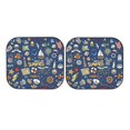thumbnail image 3 of Uemuo Marine Nautical Printed 2 PCS Car Windshield Sun Shade, Auto Sun Heat and UV Rays Blocker, Foldable Automotive Front Window Sunshade Protector, 3 of 7