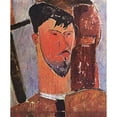 thumbnail image 3 of Modigliani, Amedeo 15x17 Black Modern Framed Museum Art Print Titled - Henri Laurens, 3 of 5