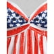 thumbnail image 3 of Tierra de camioneta de tanque de la bandera americana de la bandera americana Rosegal Camisetas sin mangas de talla grande, 3 of 5