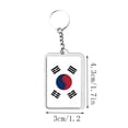 thumbnail image 5 of Acrylic Flag Keychain Set, Double-Sided Printed Key Rings with Metal Chain, Clear Lightweight Travel Bag Charm, 1-Pack, 5 of 5