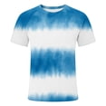 thumbnail image 4 of XIAOCHA Men's Tie Dye Raglan Sleeve T Shirt Short Sleeve Crew Neck Pullover Top Breathable Casual Summer Tees, 4 of 4
