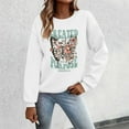 thumbnail image 2 of Tiweut Christian Jesus Sweatshirts for Women Religious Faith God Bible Verse Shirts Boho Butterfly Graphic Pullover Tops,A-White,White, 2 of 4