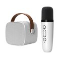 thumbnail image 4 of Portable Bluetooth Speaker with Wireless Microphone, Handheld Mics Speaker Machine, Portable Speaker System for Playroom Family Outing K1 White Single Mic, 4 of 8