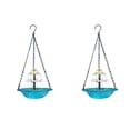 thumbnail image 2 of Hanging Solar Bird Bath Fountain 3 Layers, 9.25''W Bird Bath Bowl with Solar Powered Pump for Outdoor Garden Backyard Patio Lawn, Wildlife Feeder （2pc）, 2 of 6