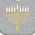 thumbnail image 4 of Inktastic Chanukah Hanukah Menorah Boys or Girls Baby Bib, 4 of 4