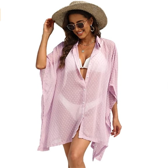 Jesscasday Women Beach Cover Up Beachwear Wrap Top Holiday Party Swimsuit Wrap Top for Beach Party SPA